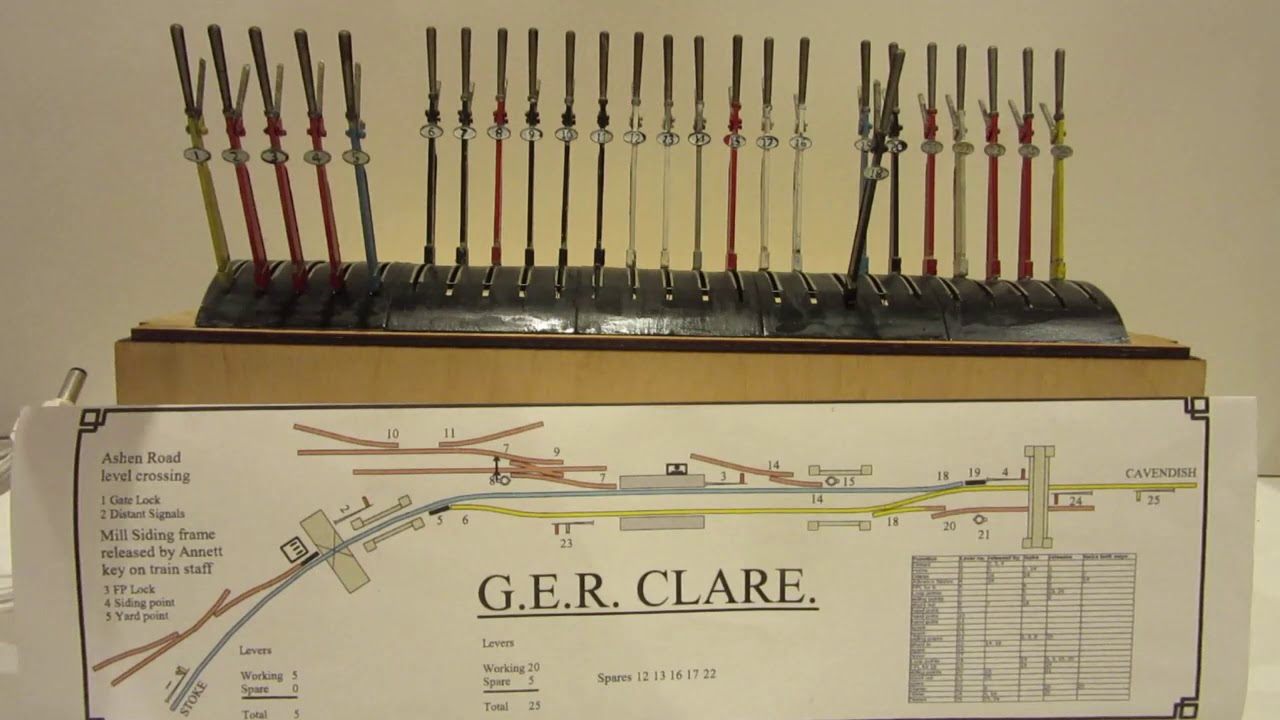 Interlocked lever frame using Scalefour Society and Model Electronics Railway Group components