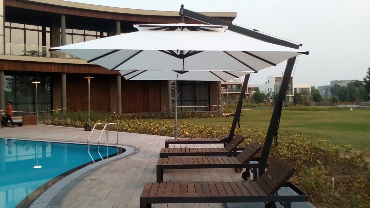 BEST PATIO CANTILEVER UMBRELLA R FOR GARDEN, TERRACE, DECK & POOLSIDE | INDIA| CALL +91 99740 58395