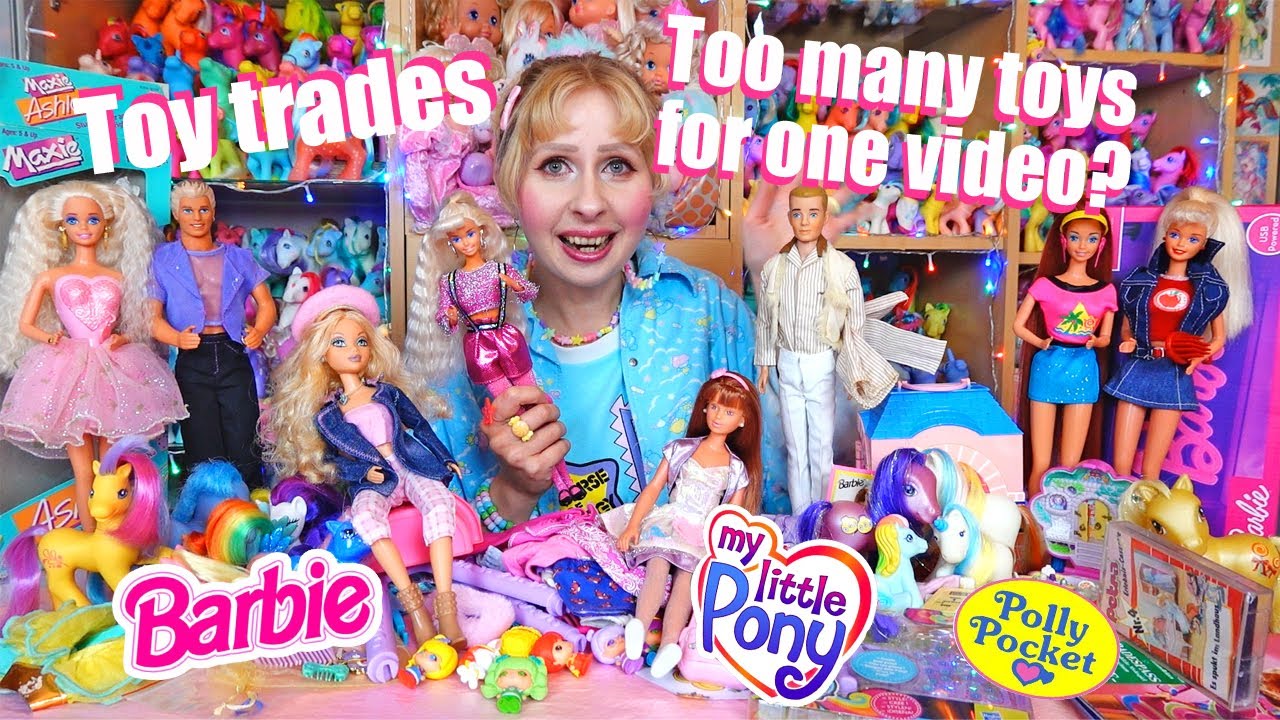 Vintage toy trades with collector friends ❤️ Barbie dolls & fashions, My Little Pony, Polly Pocket