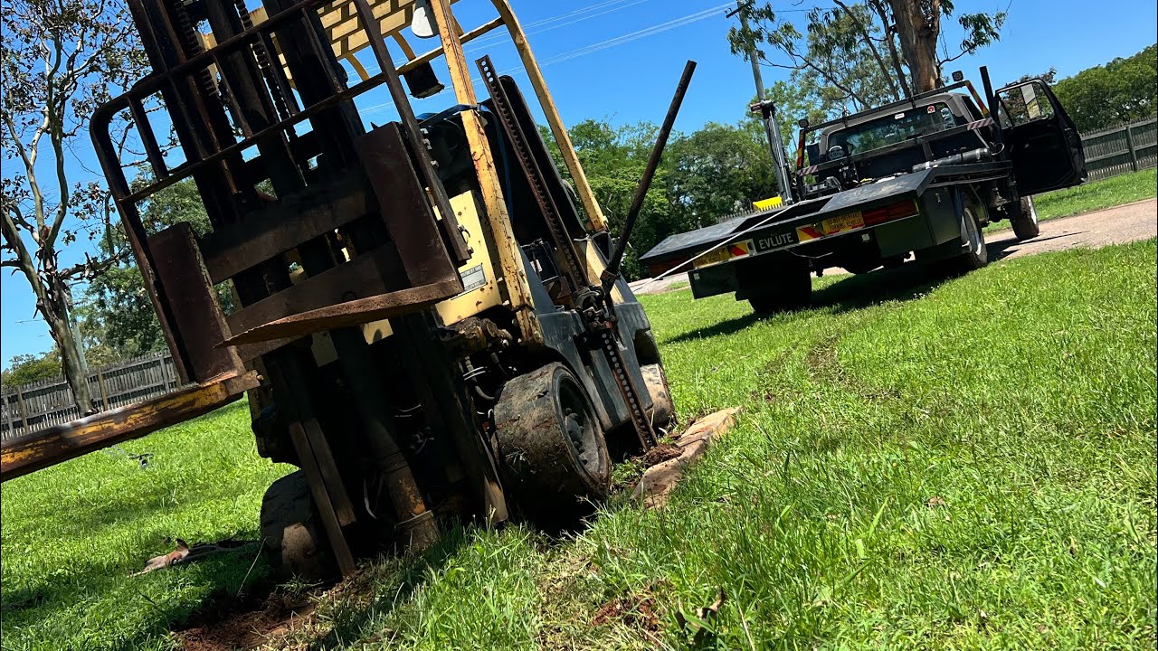 I picked the worst time of the year to work on the forklift. Full Length Recovery