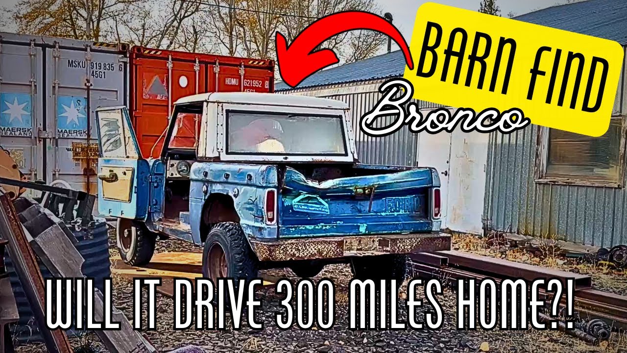 BARN FIND Early Bronco! Will It Drive 300 Miles Home? Is It A Roadster? Half Cab? Baja?