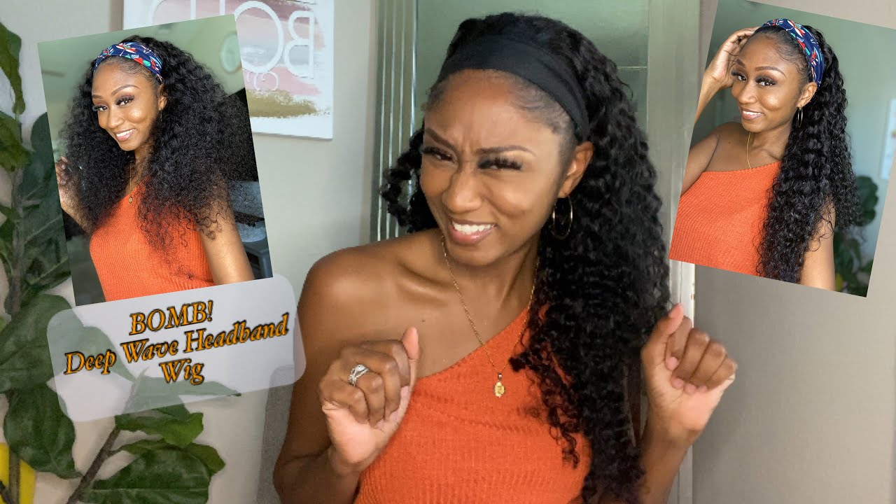 Yaass! BOMB Deep Wave Headband Wig!-CHANTICHE hair Amazon