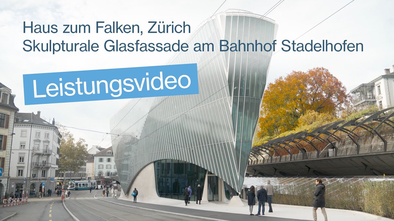 Haus zum Falken - Skulpturale Glasfassade am Bahnhof Stadelhofen