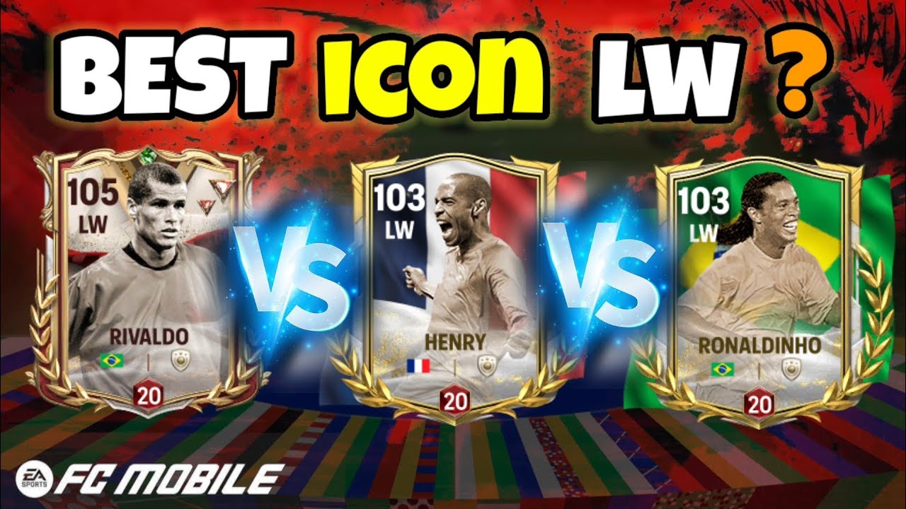 LET'S END THE DEBATE!! 101 RIVALDO VS 99 HENRY VS 99 RONALDINHO BEST ICON LW BATTLE 🥶#fcmobile
