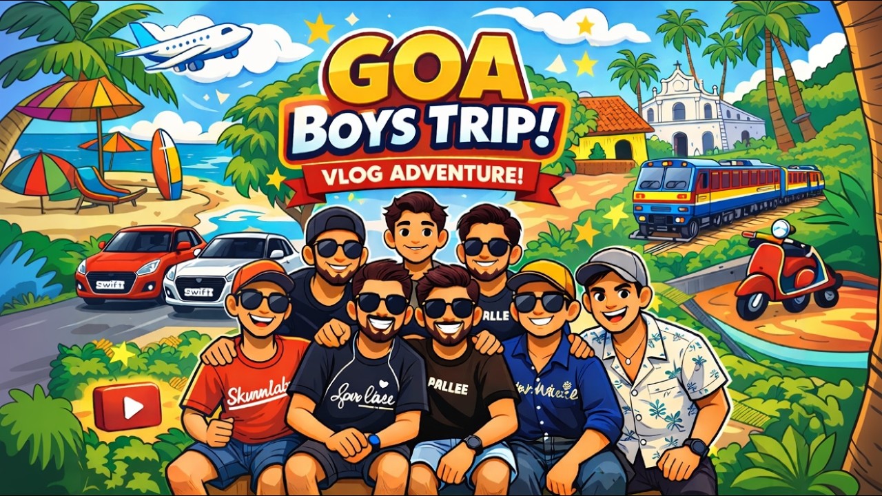 Goa Boys Trip Gone Wild! 🌊🍻 | Beach, Cars & Non-Stop Fun