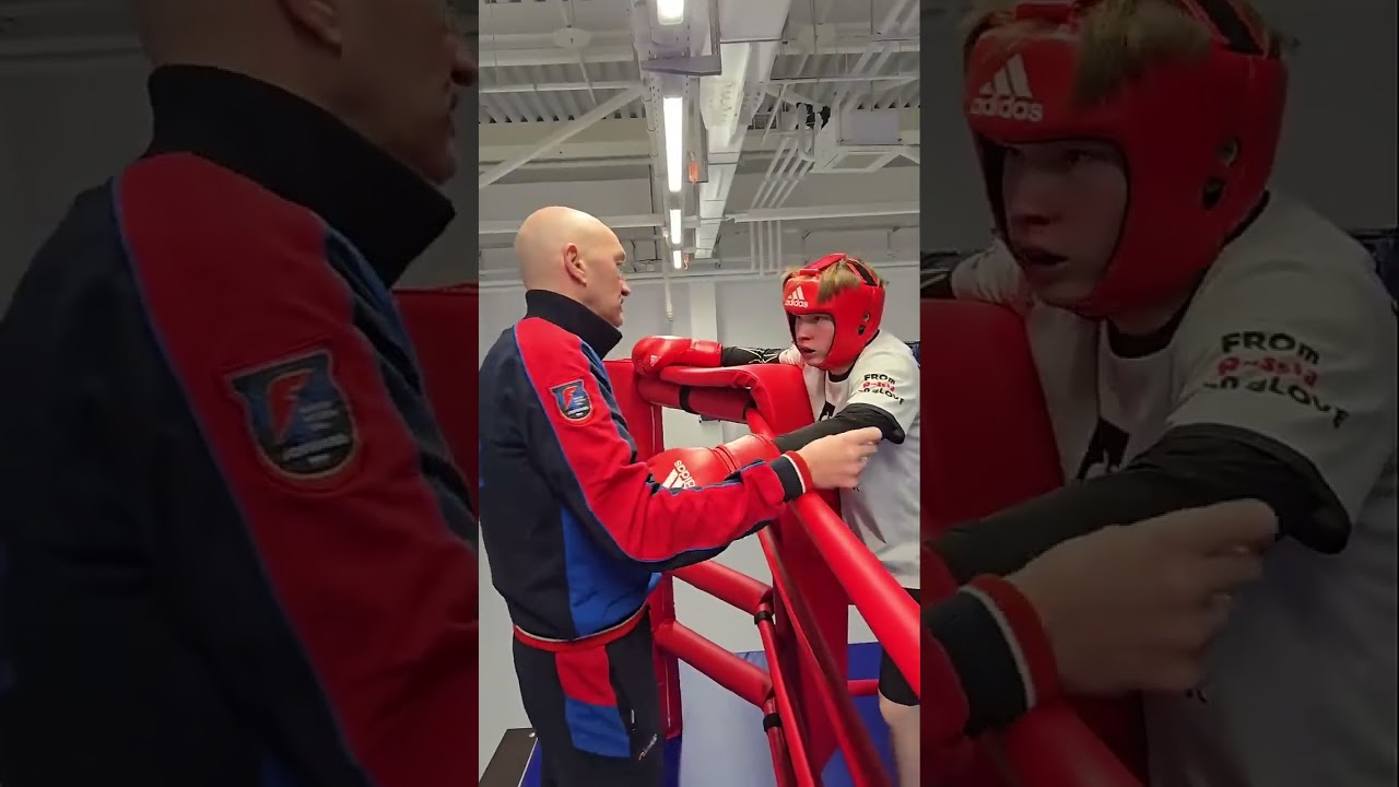 Misha at the Dynamo sparring sessions 