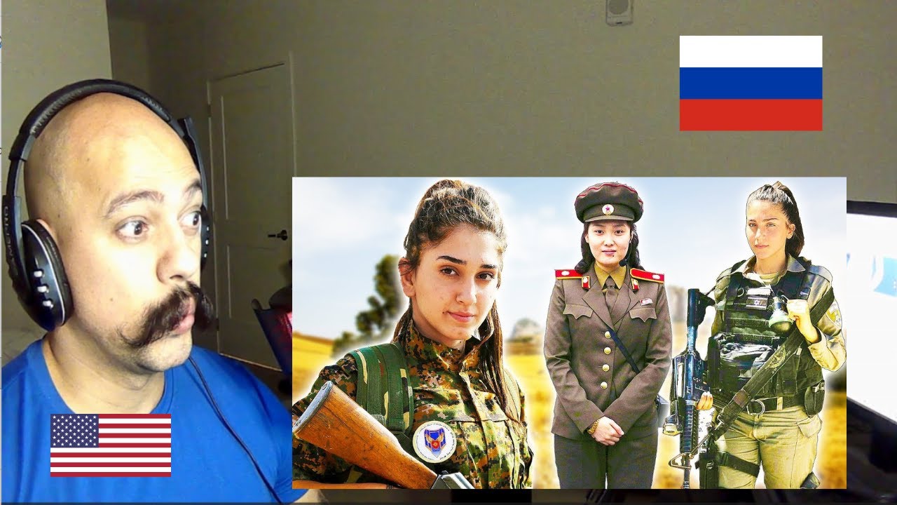 American Reacts To Армия красоты ⭐ 5 САМЫХ ЖЕНСКИХ АРМИЙ ⭐ ЦАХАЛ vs КНДР vs YPJ