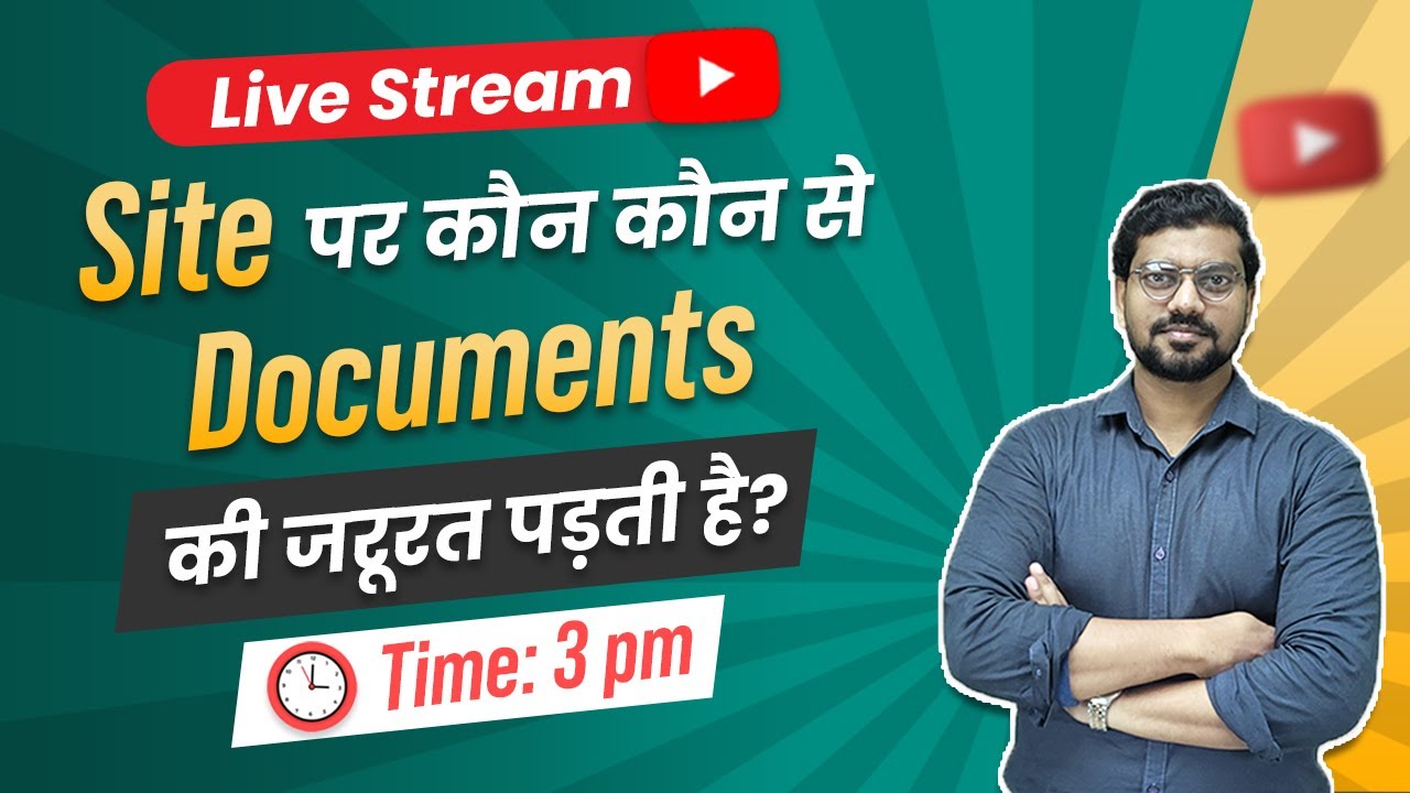 🔴Live - Documents Required in Construction Site  | Highway, Bridge & Building Construction