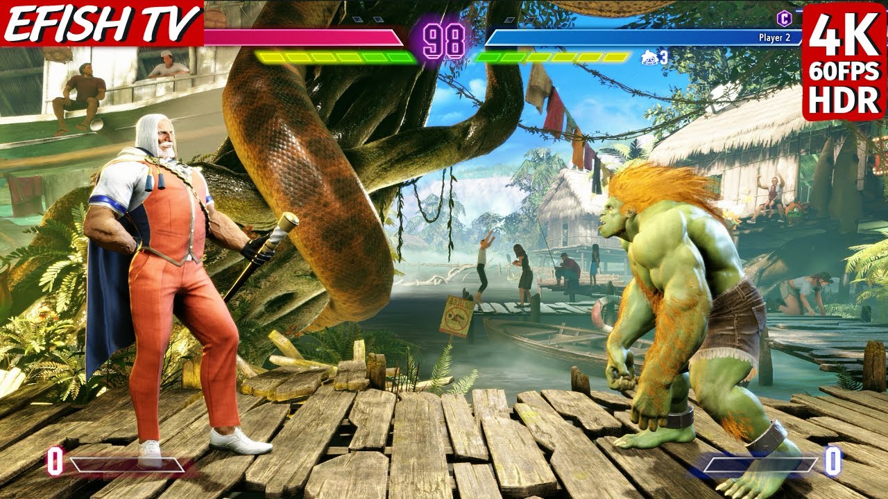 JP vs Blanka (Hardest AI) - Street Fighter 6
