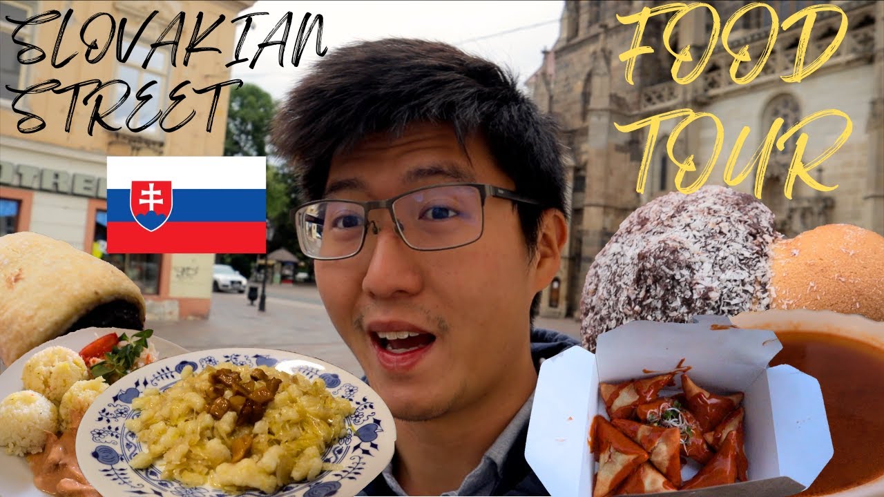 СЛОВАКСКИЙ УЛИЧНЫЙ ФУД-ТУР 🇸🇰- ГОРОХ, ХАЛУСКИ, ПИРОГИ И УКРАИНСКИЕ СЛАДОСТИ в Кошице, Словакия!