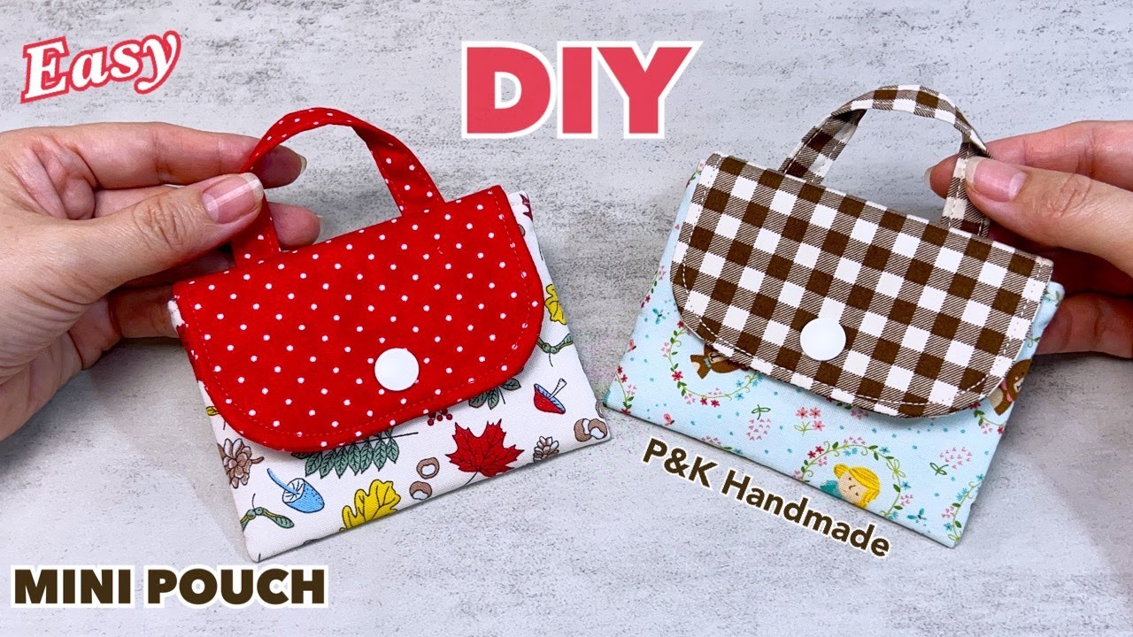 EASY TO MAKE! HOW TO MAKE ADORABLE MINI POUCH SEWING TUTORIAL |