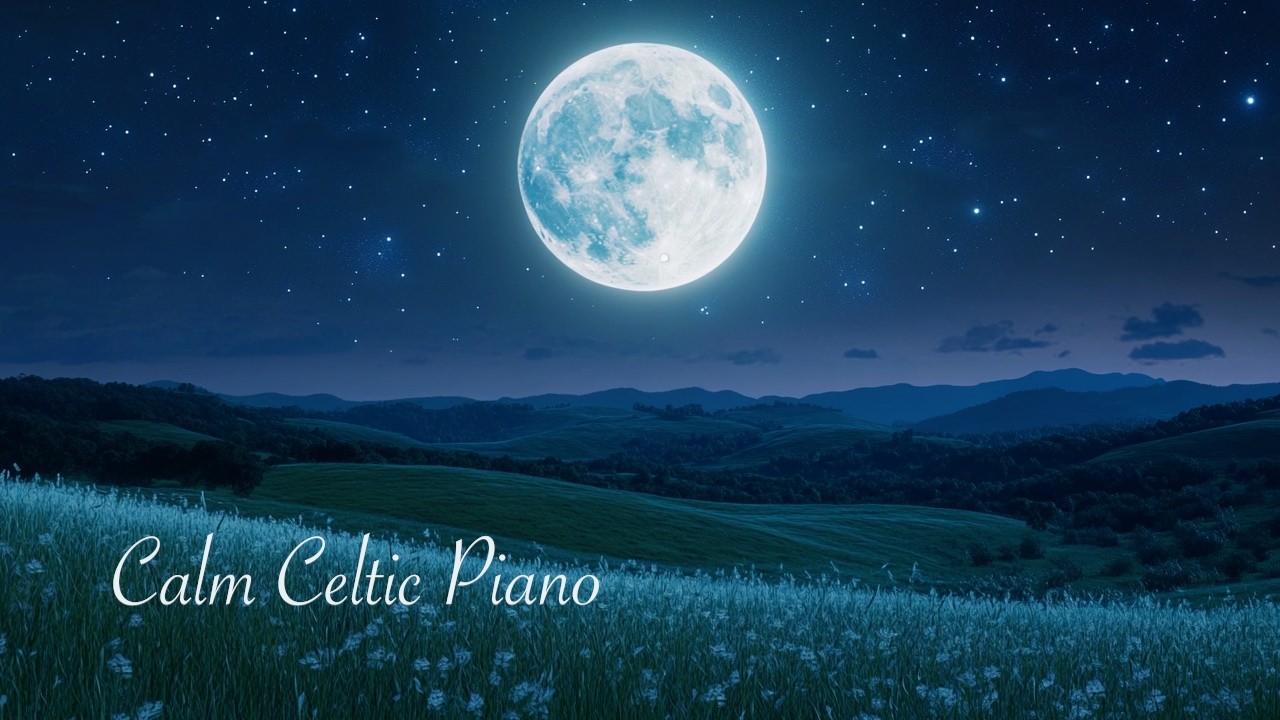 [ケルトBGM] リラックス・作業・睡眠に｜Calm Celtic Piano - A New Beginning | 星と月の祈り