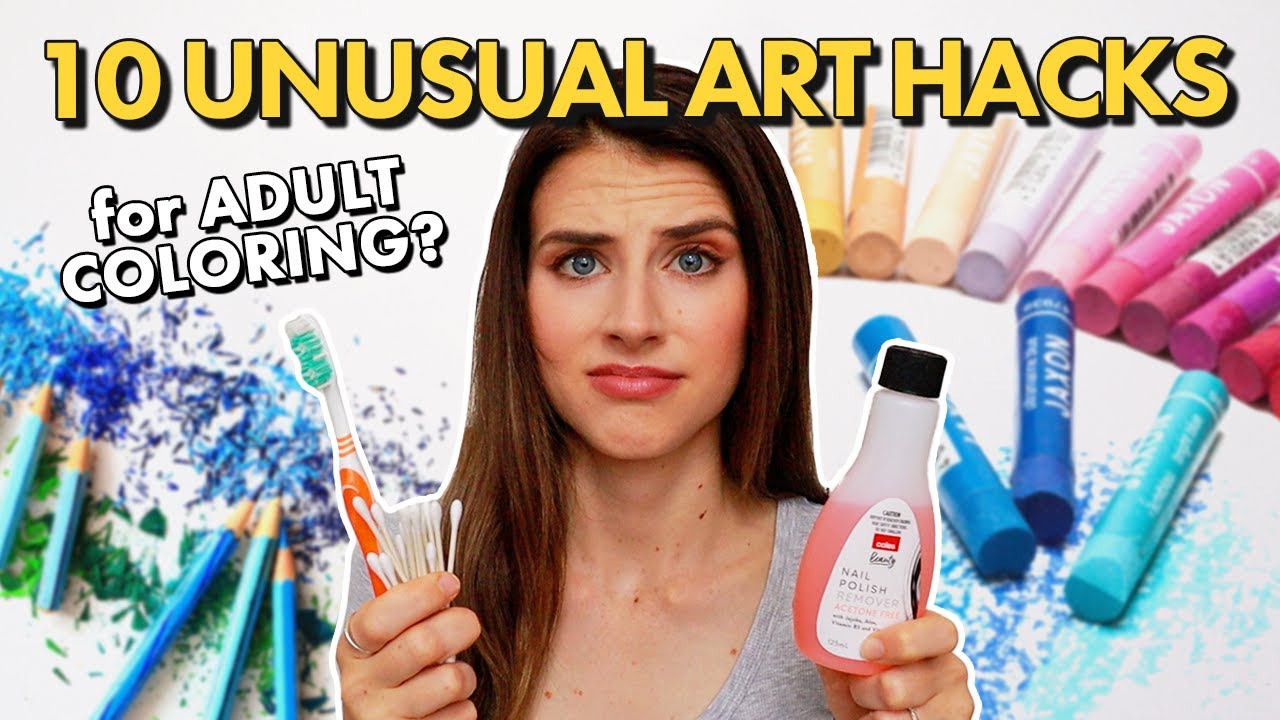 I Tested 10 UNUSUAL ART HACKS for Adult Coloring… Big Success or Massive Fail?