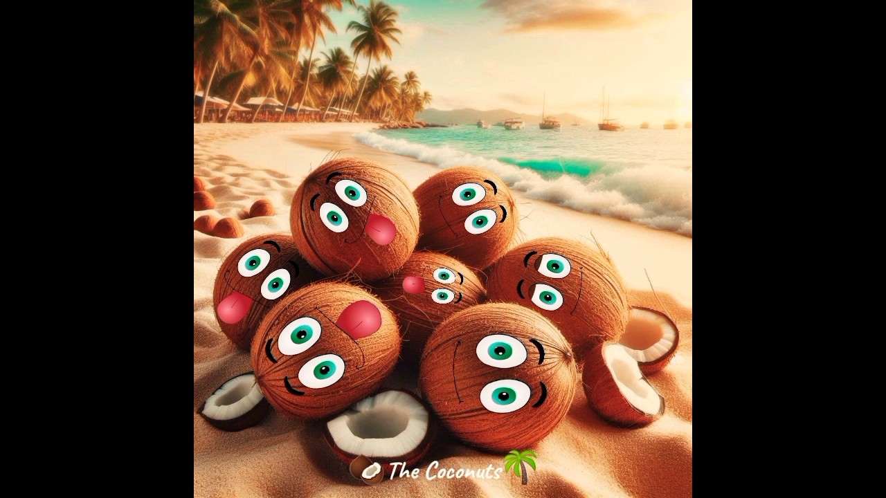 COCONUT on the beach 🥥🌴🏖️💜🤣 #coconuts #coconut #funny #funnyvideo #hilarious #beach