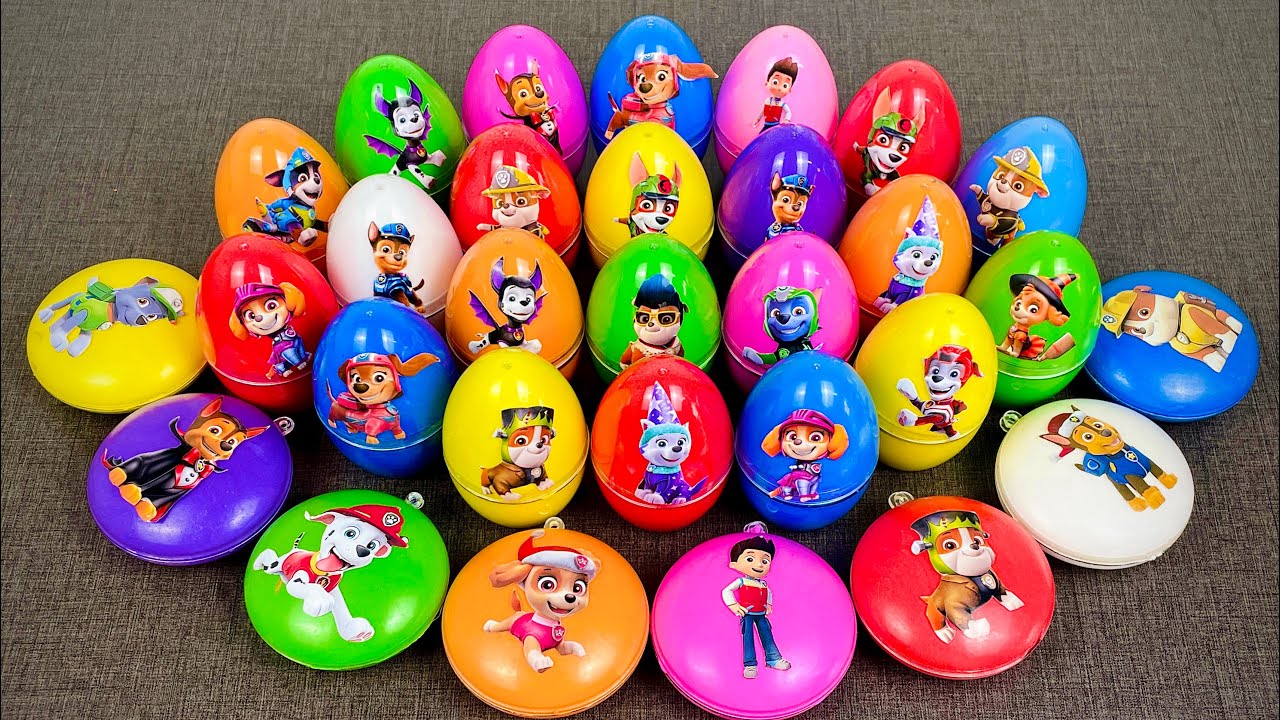 Looking For Paw Patrol Clay With Slime Coloring: Ryder, Chase, Marshall,...Satisfying ASMR Video