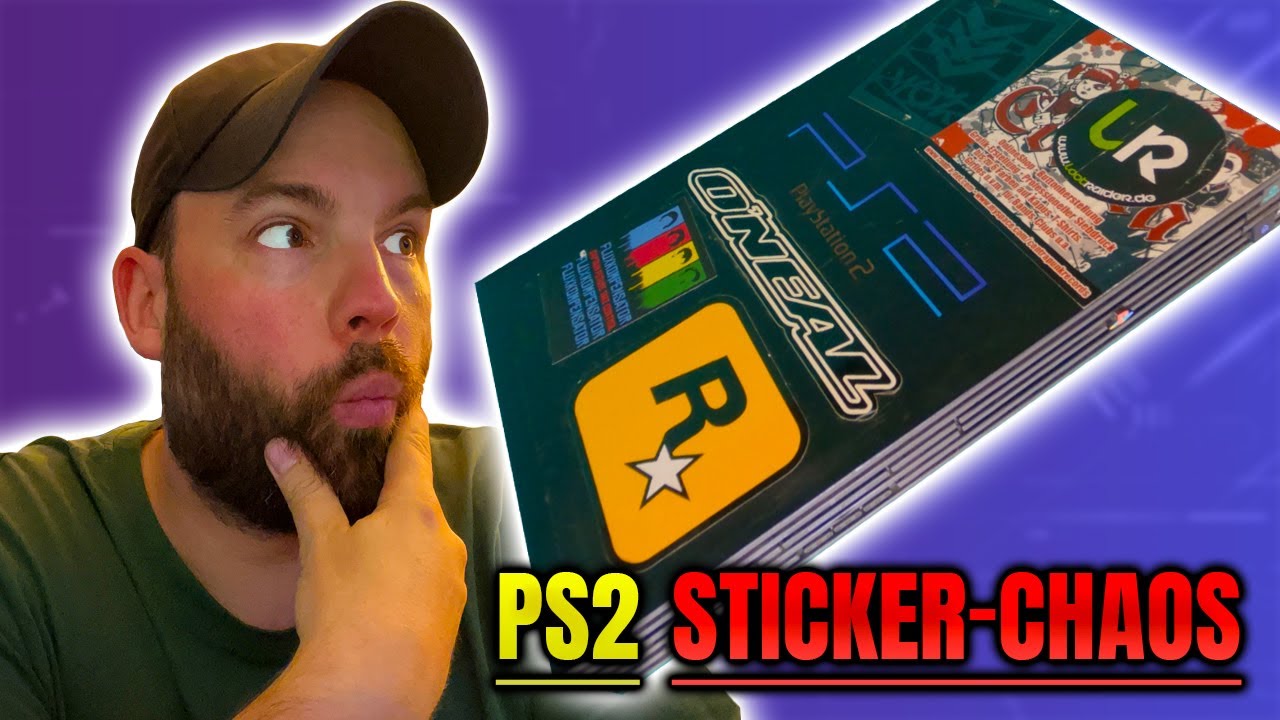 PS2 voll mit Stickern – welche Methode rettet das Gehäuse? #ps2