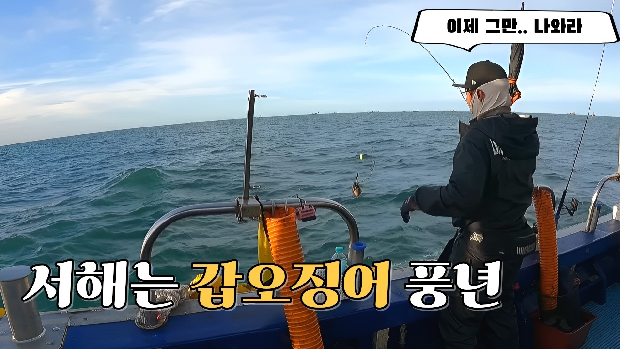 바닥만 찍으면 올라타는 갑오징어ㅣ가지채비 운영방법 #다크에어48 #코어스피드에어