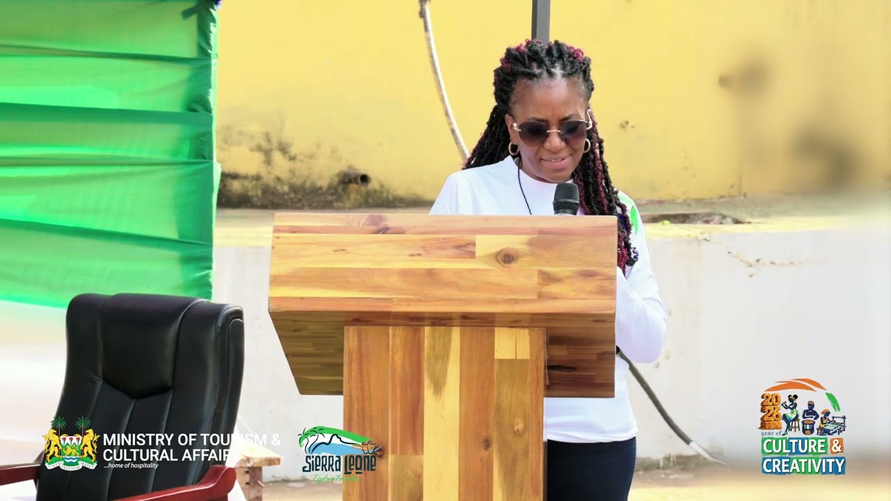 SL🇸🇱 minister of Tourism Nabeela Tunis’ message on the logo reveal of the Culture & creativity year.