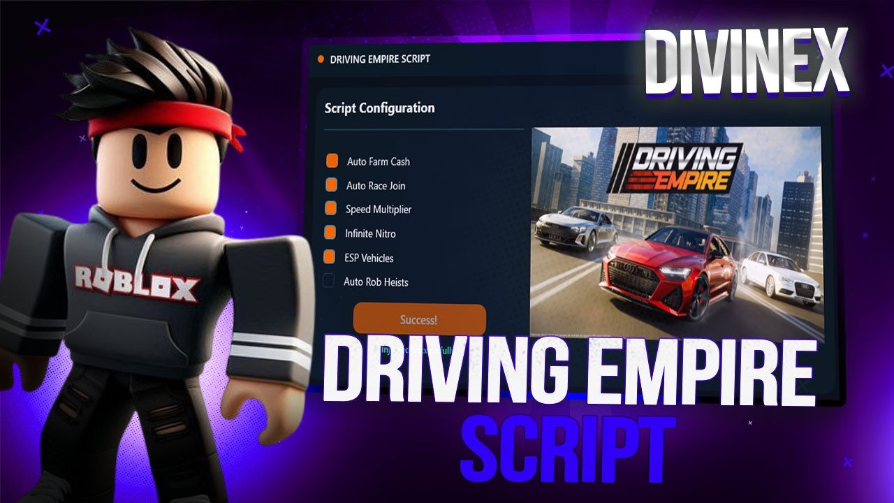 DRIVING EMPIRE SCRIPT! AUTO FARM MONEY, FAST SPEED, ESP & MORE | ios/android/pc