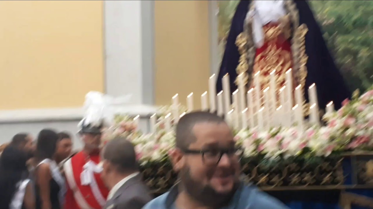 La procesio de Nuestra Señora de los Dolores de Schamann  las Palmas de Gra Canaria 2018