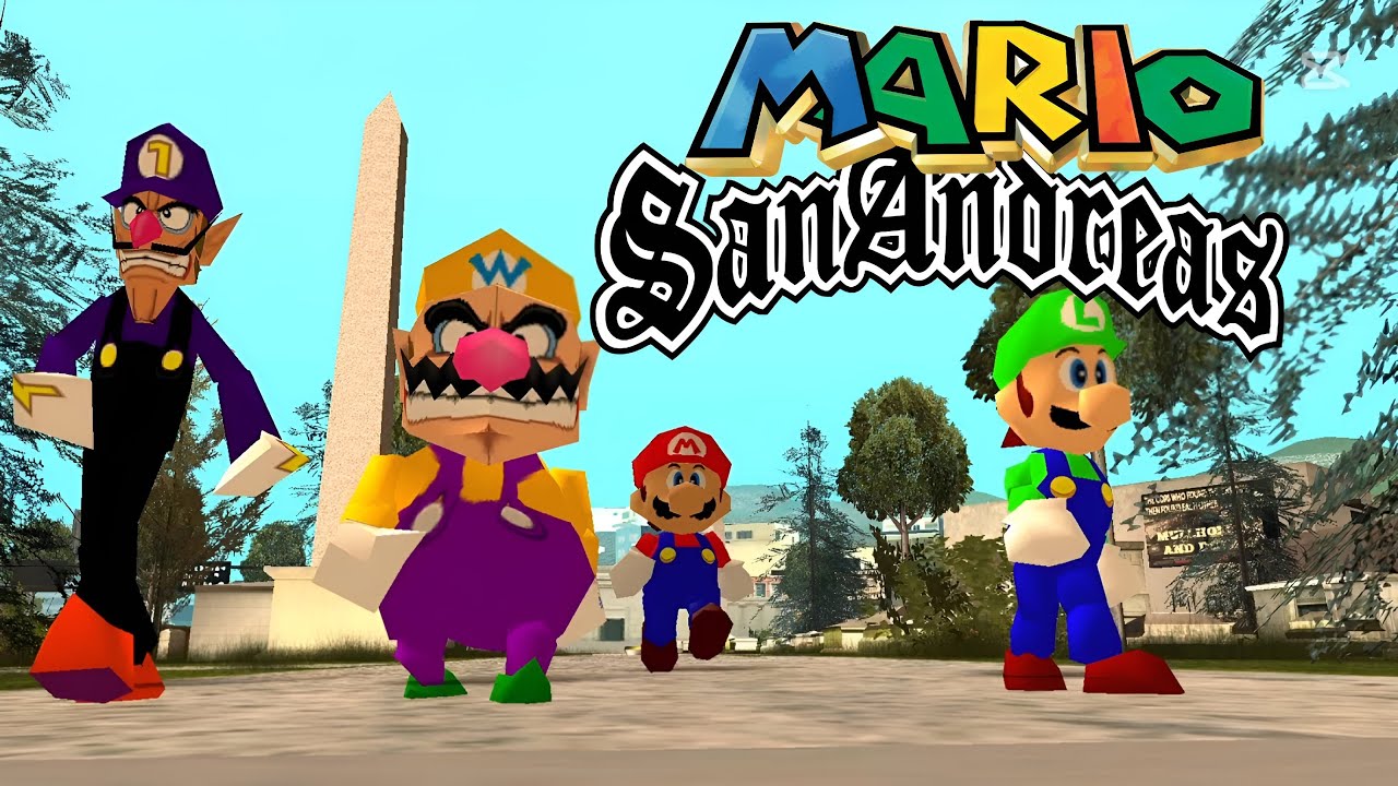 GTA SA but It's Super Mario 64