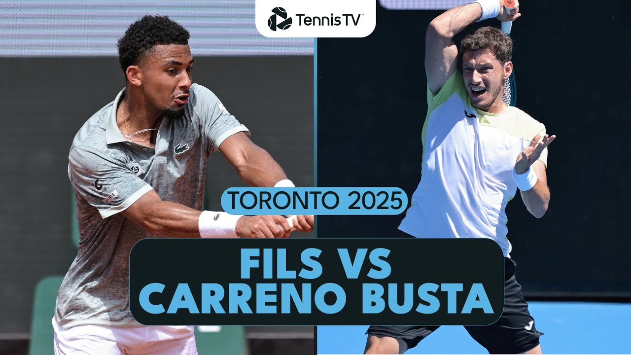 Arthur Fils vs Pablo Carreno Busta Match Highlights | Toronto 2025