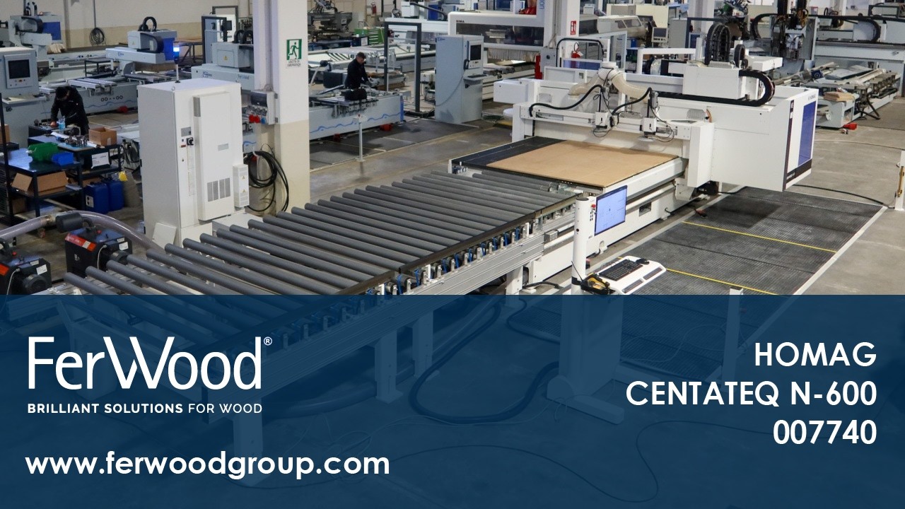 Centro di lavoro con piano NESTING in azione - HOMAG - CENTATEQ N-600 - Ferwoodgroup - 007740