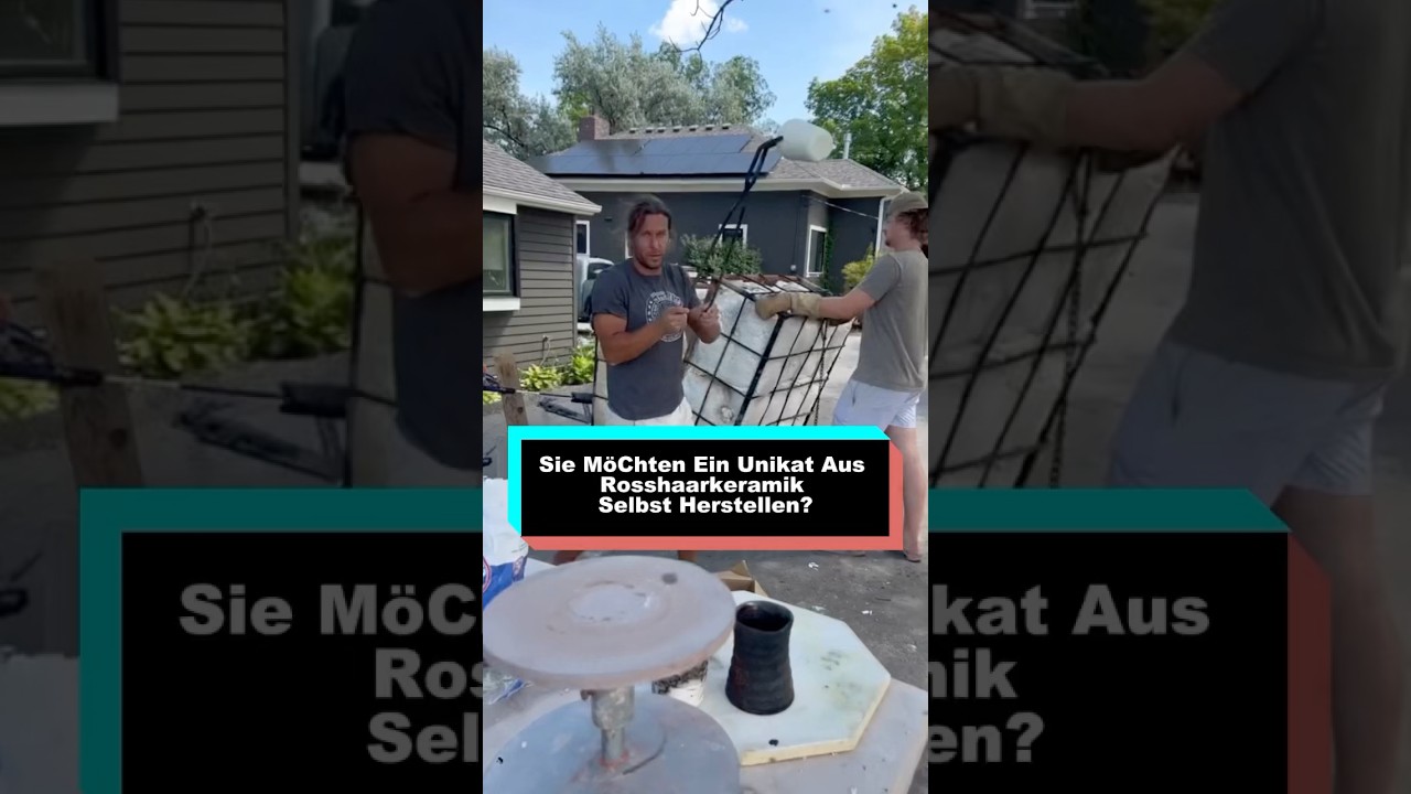 Sie m&ouml;chten ein Unikat aus Rosshaarkeramik selbst herstellen? #foryou #youtube #funny