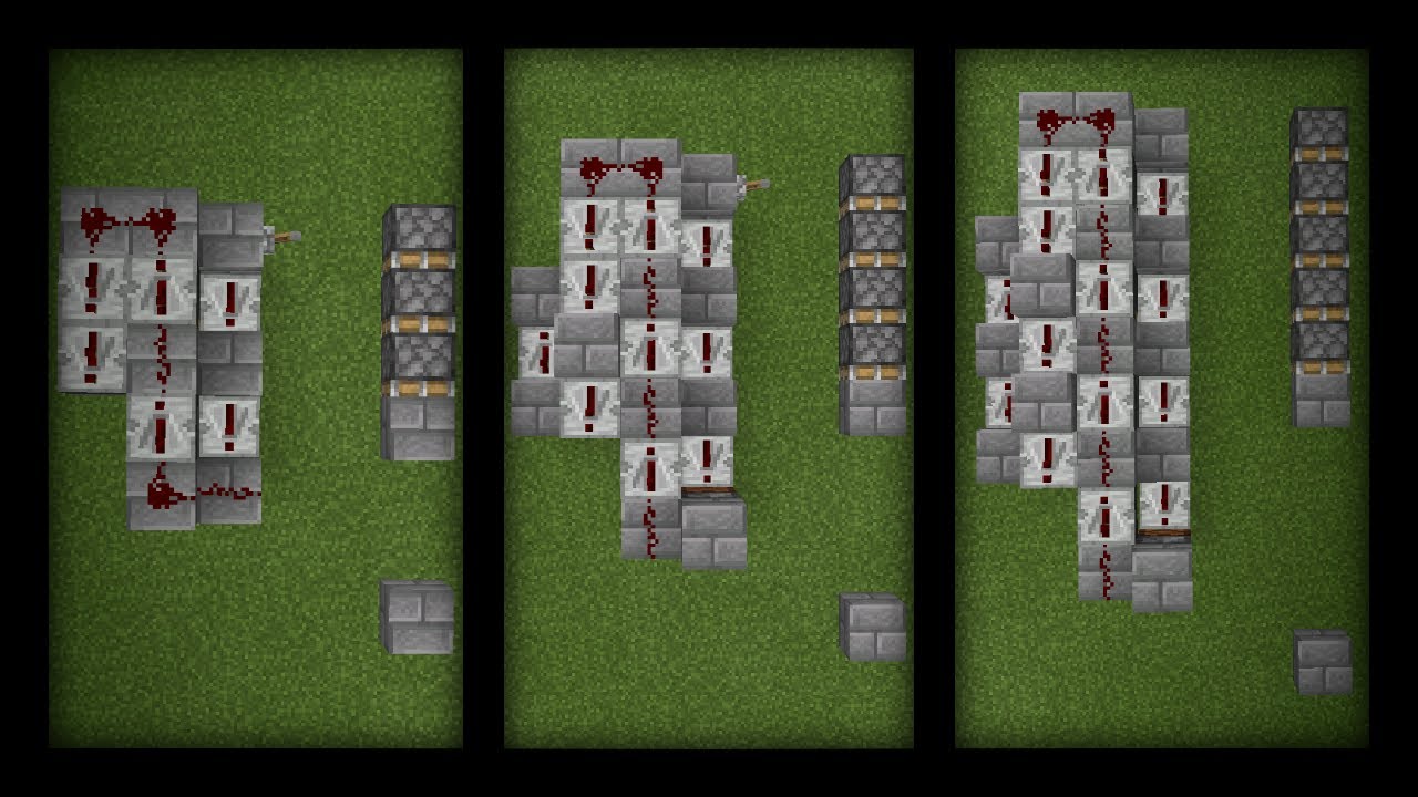 Minecraft Bedrock - Triple, Quadruple and Quintuple Piston Extender