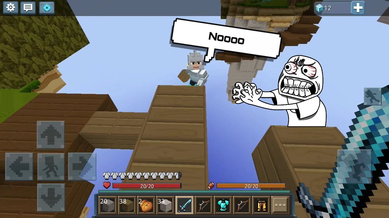Blockman Go Skywars gameplay...