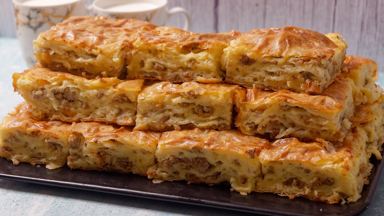 Любимый пирог моей семьи❗ Пирог 🔥 с мясом с водой