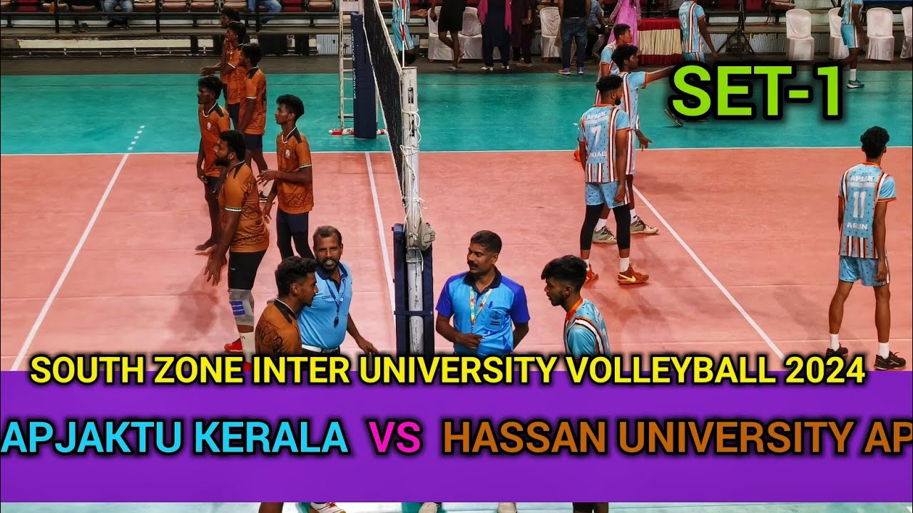 APJAKTU KERALA VS HASSAN UNIVERSITY AP 🔥 SET-1 | SOUTH ZONE INTER UNIVERSITY VOLLEYBALL