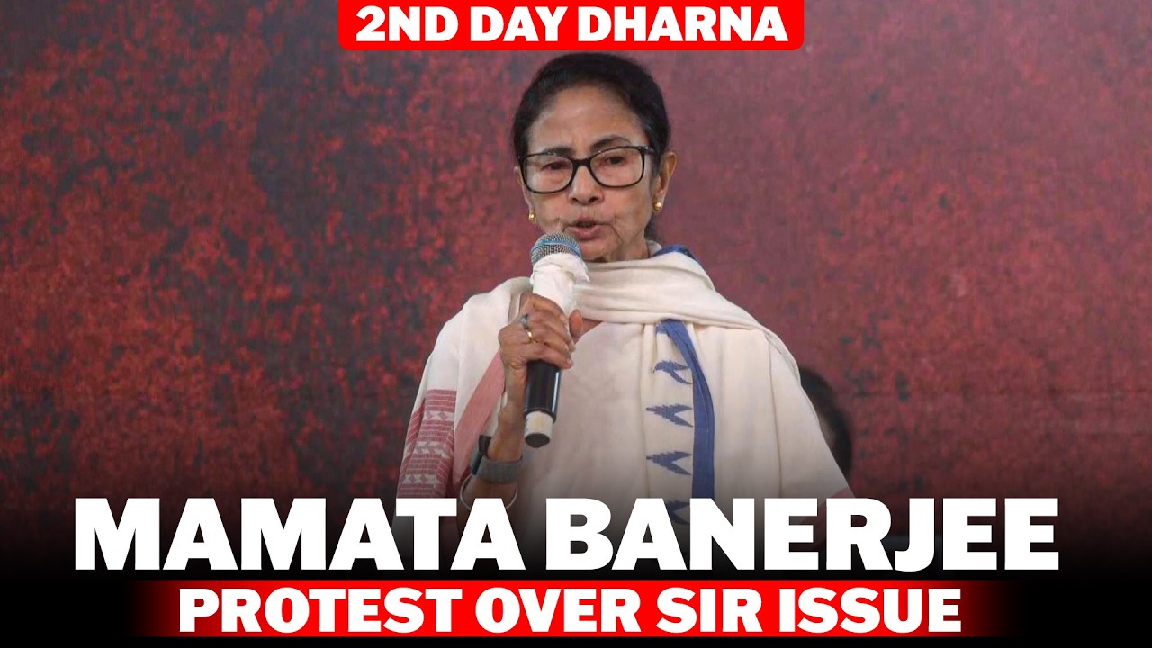 Mamata's 2nd day protest LIVE: West Bengal CM Mamata Banerjee sits on dharna in Kolkata against SIR