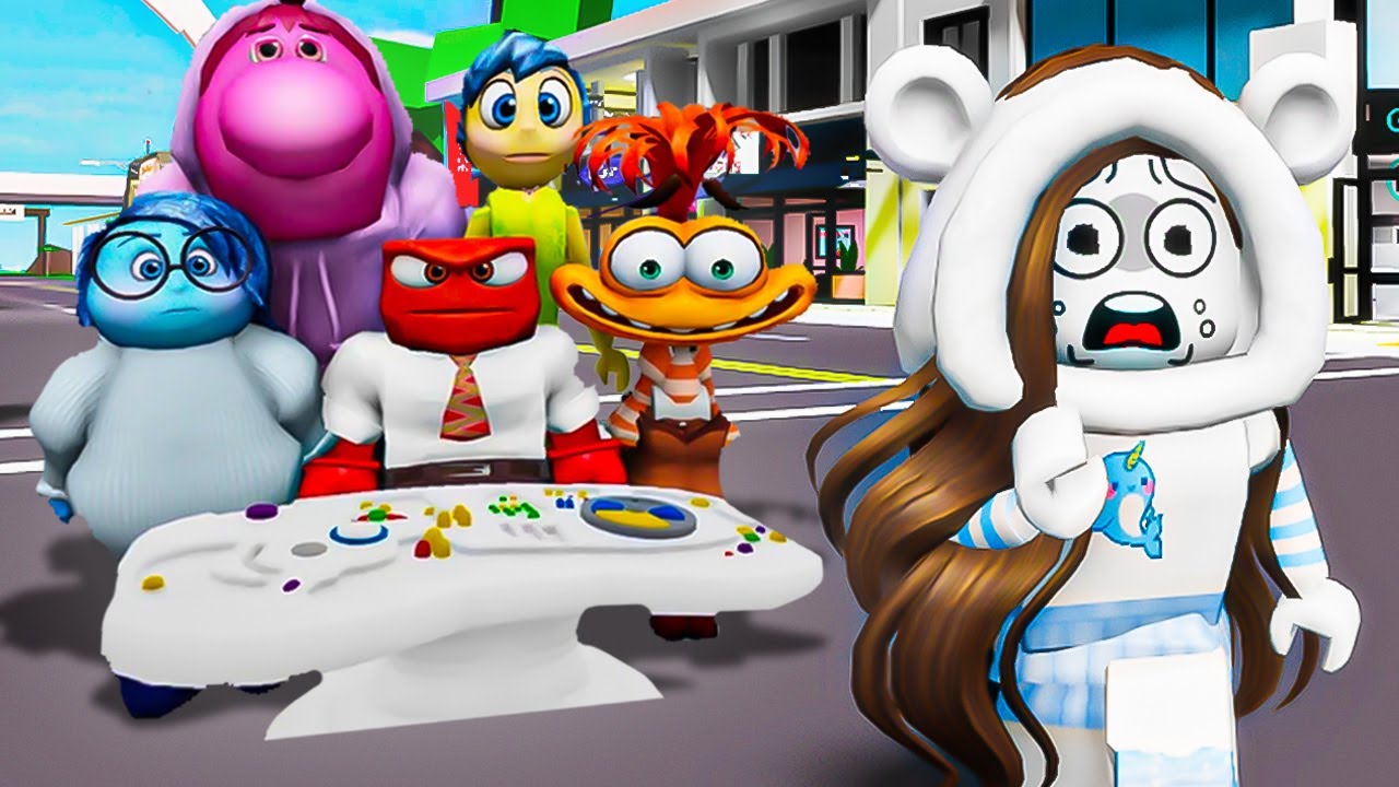 SCAPPA DAI PERSONAGGI DI INSIEDE OUT SU BROOKHAVEN ROBLOX!