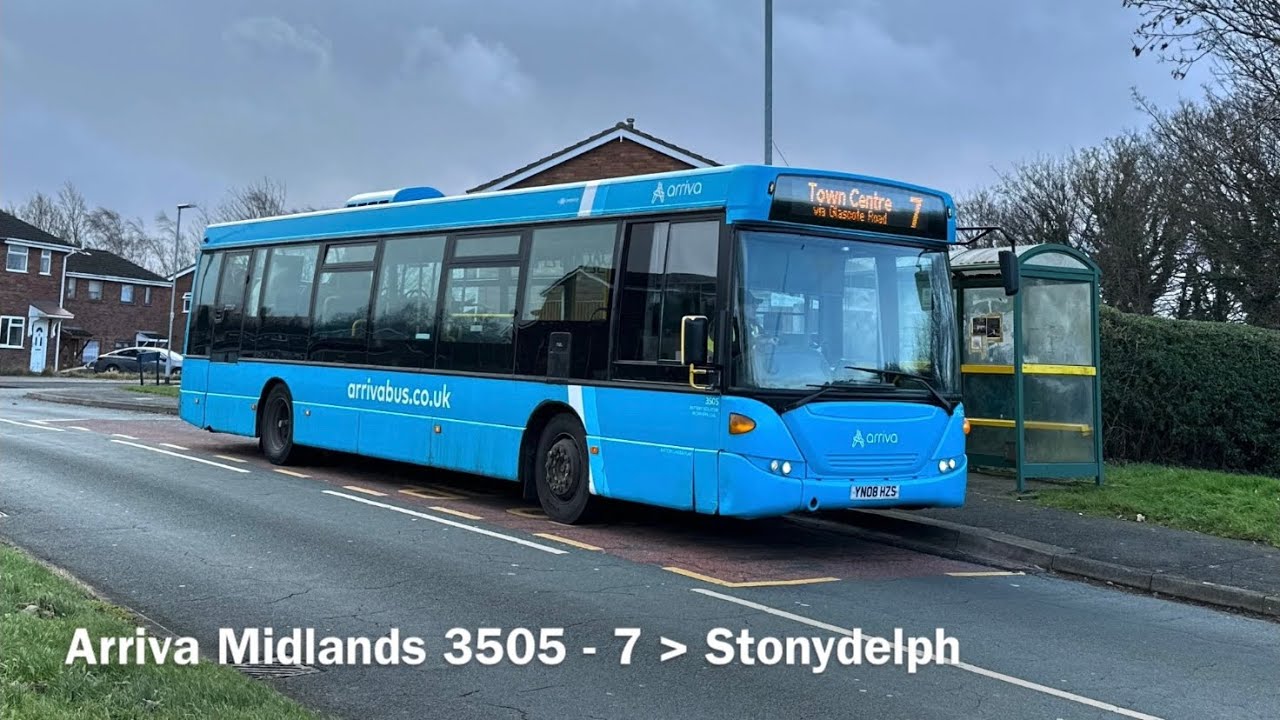 Arriva Midlands 3505 Scania K230UB Omnilink YN08HZS