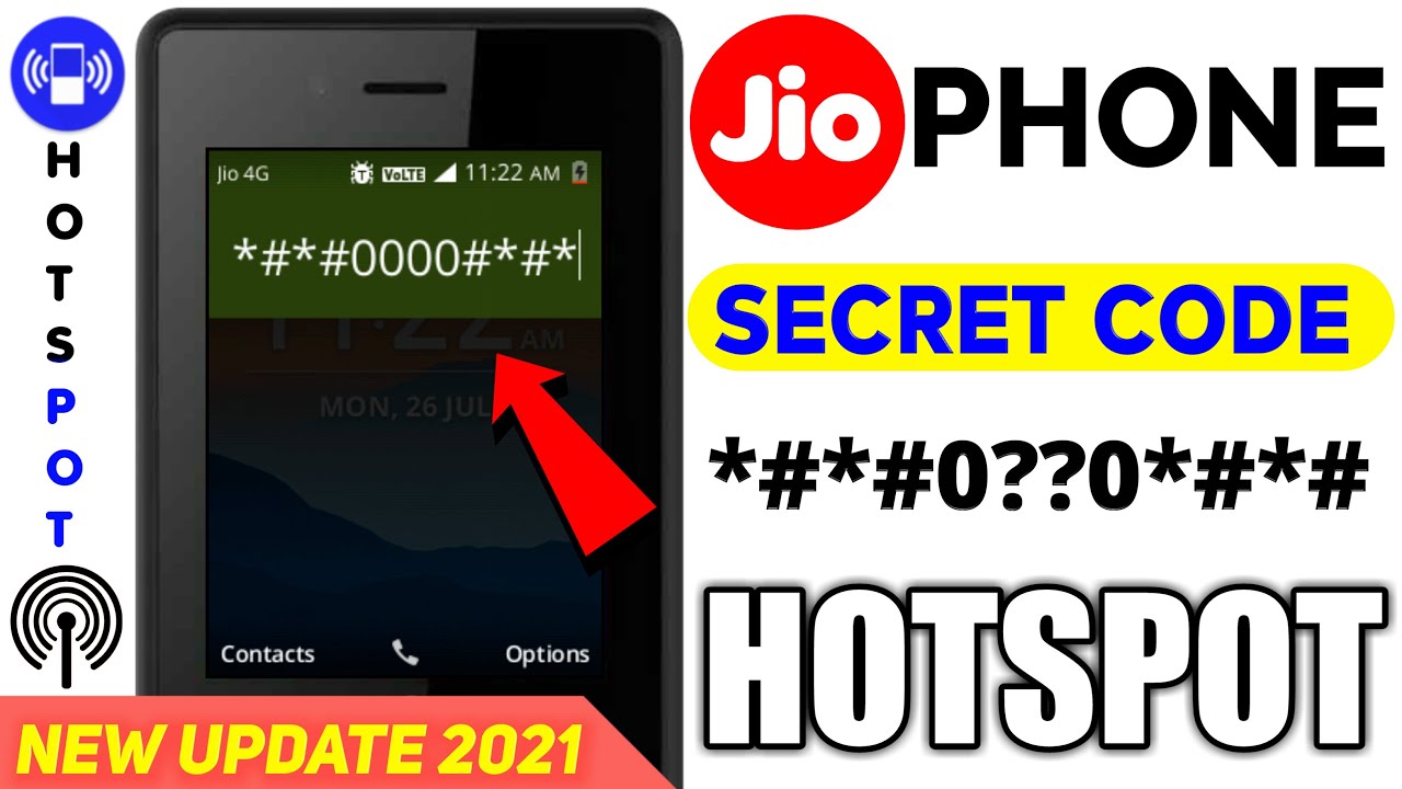 Jio Phone Secret Code Hotspot Enable New Trick | Jio Phone Hotspot 100% Working💥