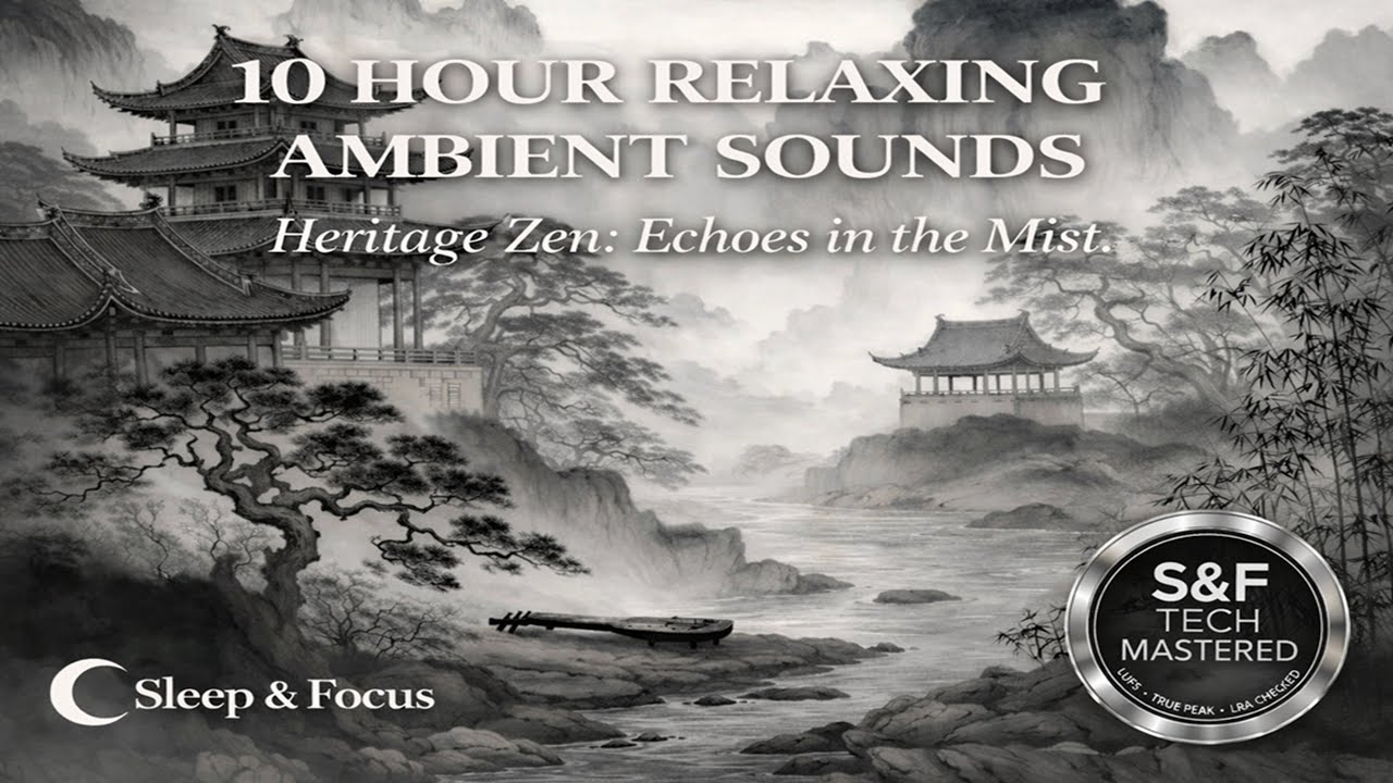Heritage Zen — Echoes in the Mist (10 Hours) Ambient • Calm & Loop-Safe