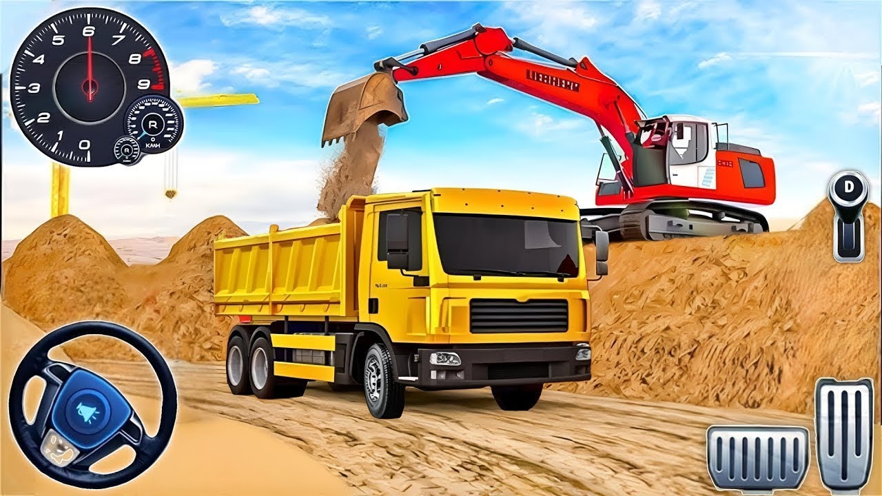🔥New Large City Road Construction Gameplay 🚧 - Android Gameplay