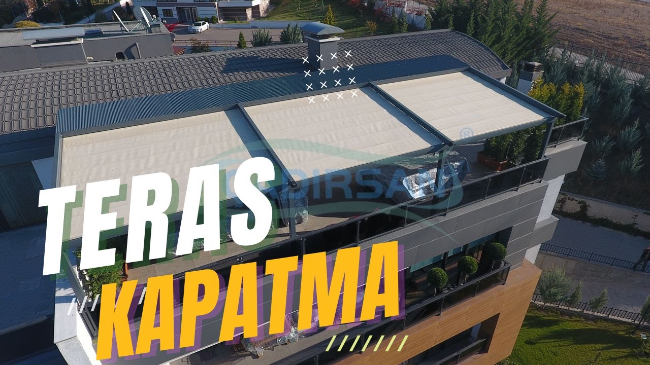 TERAS KAPATMA PERGOLA TENTE SİSTEMİ, OTOMATİK TENTE