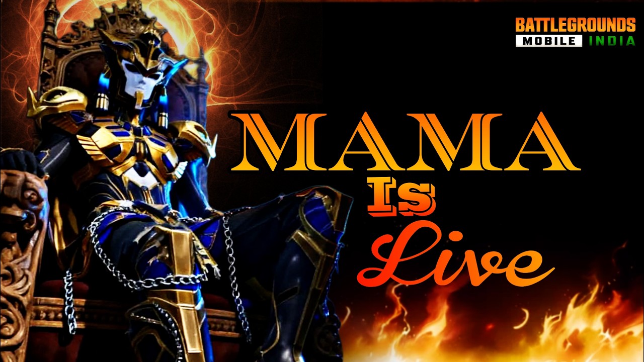 Mama Is Live – KING OF THRONE | BGMI LIVE Clutch & Domination