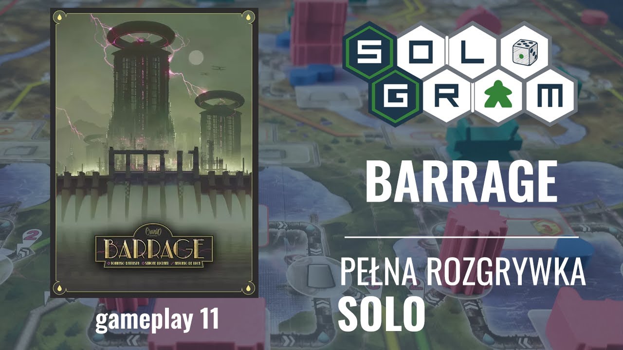 Barrage | zasady gry | pełna rozgrywka solo | gameplay 11