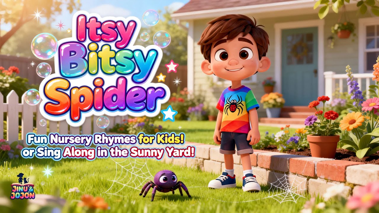 Fun and Educational Kids Song Featuring Itsy Bitsy Spider Nursery Rhymes 🕷️🎓