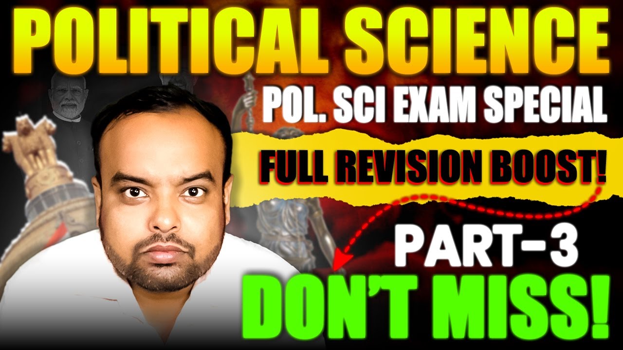 NIOS 12th Pol Sci | Complete Q&A Discussion (Part-3) | Final Revision + High Scoring Questions