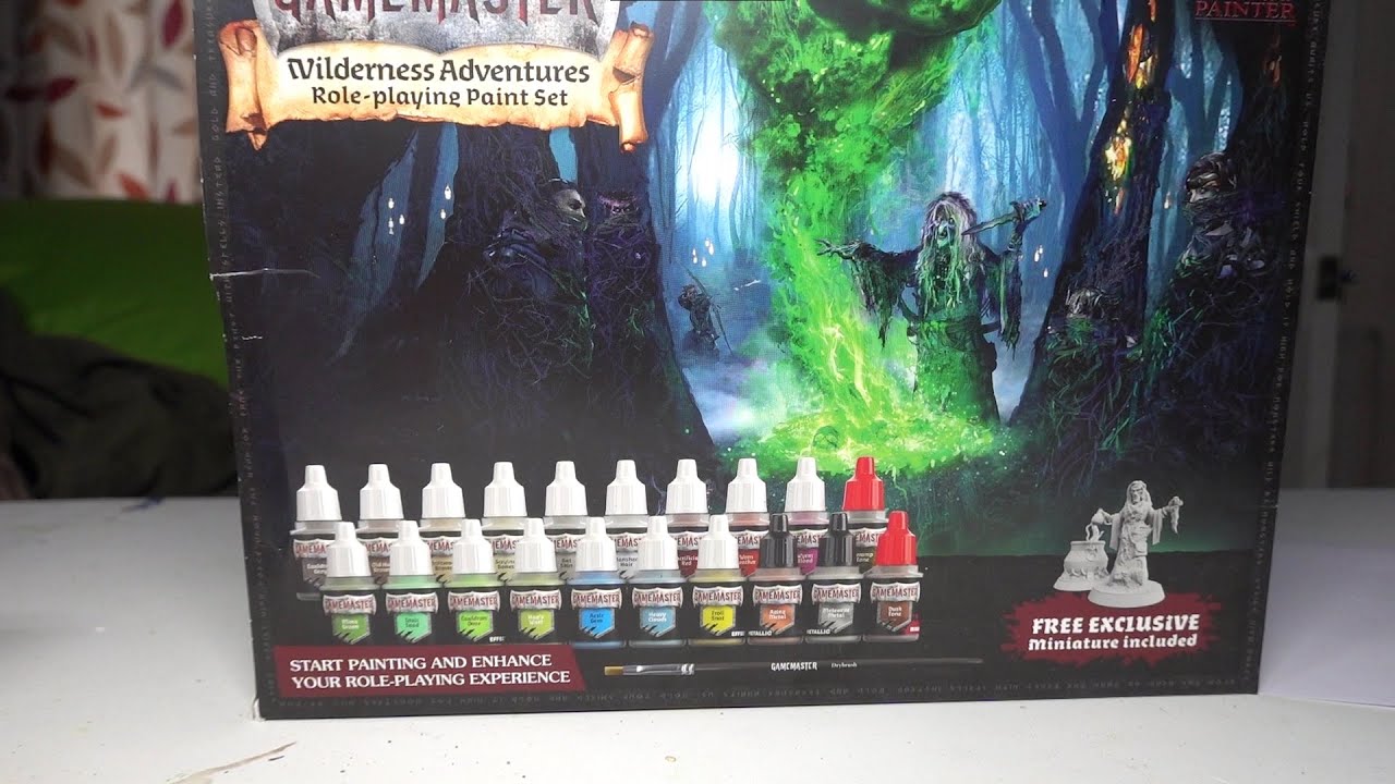 Unboxing Gamesmaster Wilderness Adventures Paint set