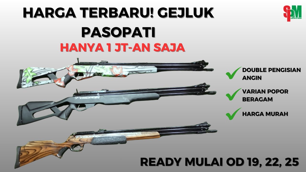 HARGA SENAPAN ANGIN GEJLUK PASOPATI OD 19, 22, 25 🔥 AKURASI TINGGI &ndash; TENAGA STABIL