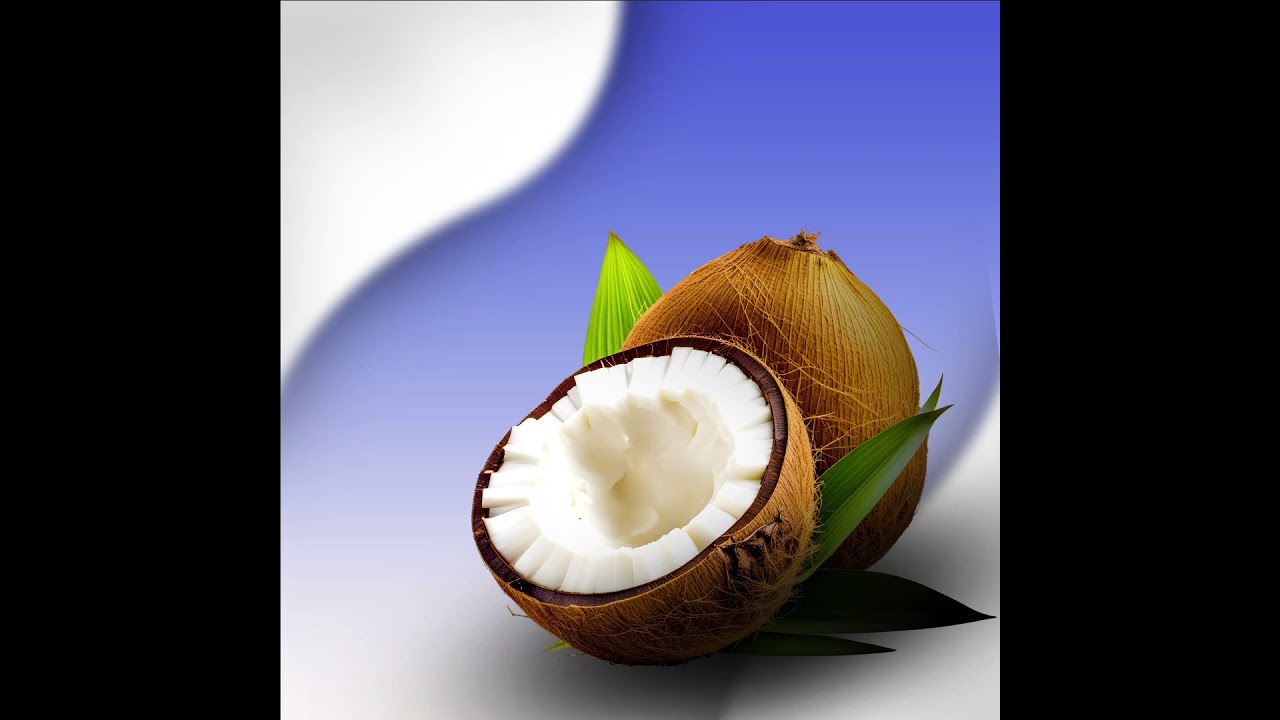 How to design social media post with Photoshop? Coconut milk #photoshop #postdesign