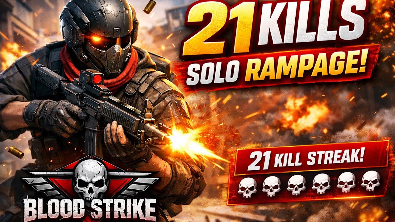 Unstoppable! 21 Kills in Blood Strike 