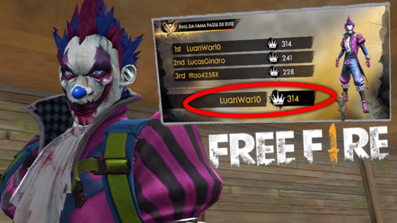EU APARECI DE PALHAÇO NA PLACA DO FREE FIRE E NINGUÉM ENTENDEU NADA