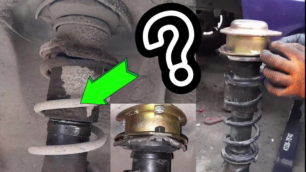 Shock Absorber assembly// dismantle, assemble, replace shock mounting