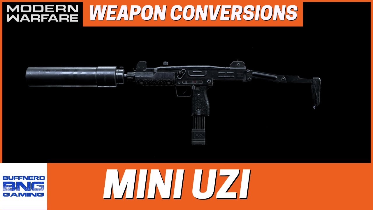 Mini UZI Weapon Conversion - Call Of Duty Modern Warfare
